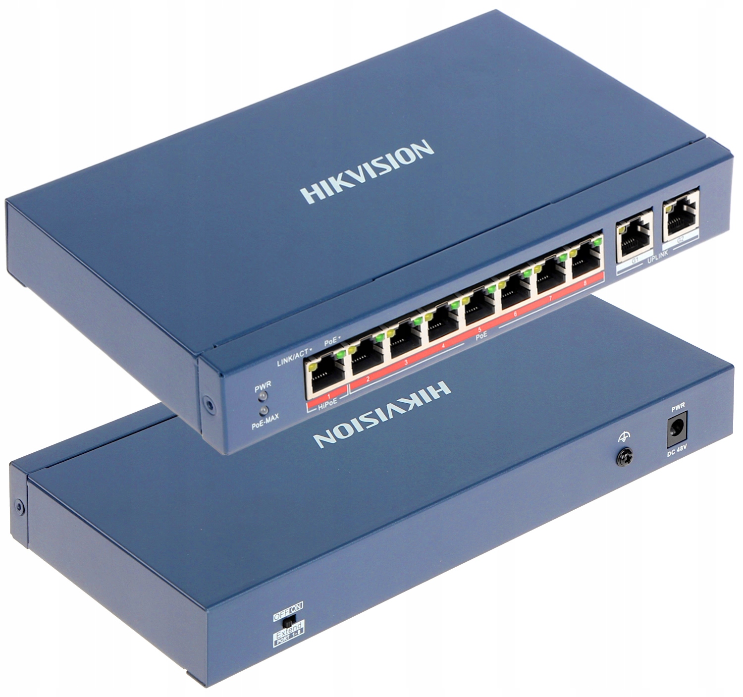 Switch PoE DS-3E0310HP-E 8x PoE 2x Uplink 110W HiPoE Hikvision