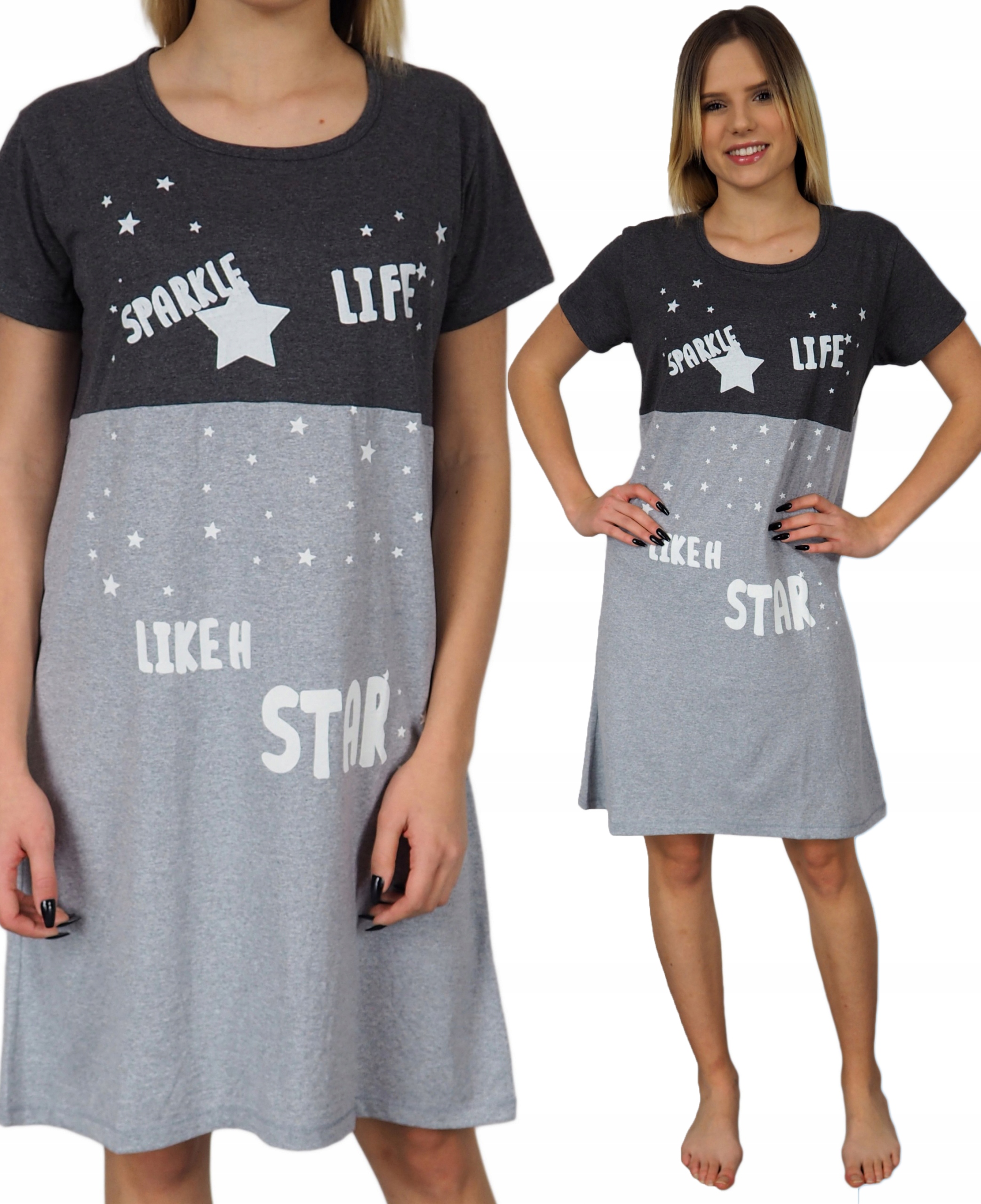 

Koszula Nocna 2XL 44 Ładna wygodna Tania damska