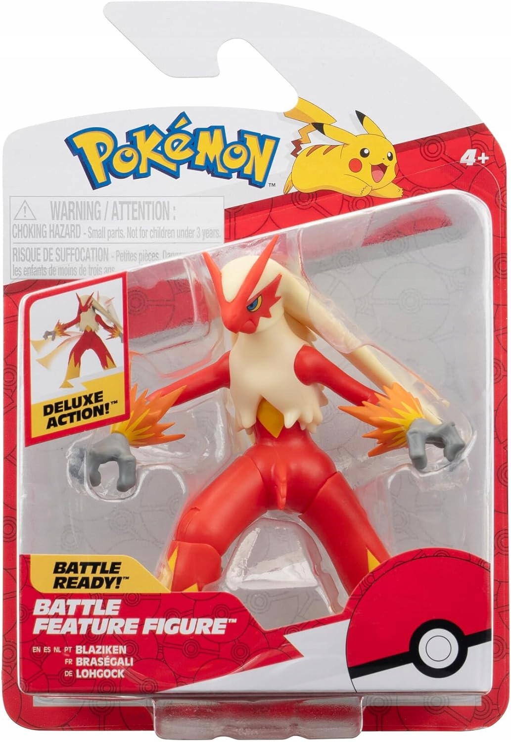 POKEMON deluxe duża figurka bitewna BLAZIKEN 11cm na prezent DZIEŃ DZIECKA Wiek dziecka 4 lata +