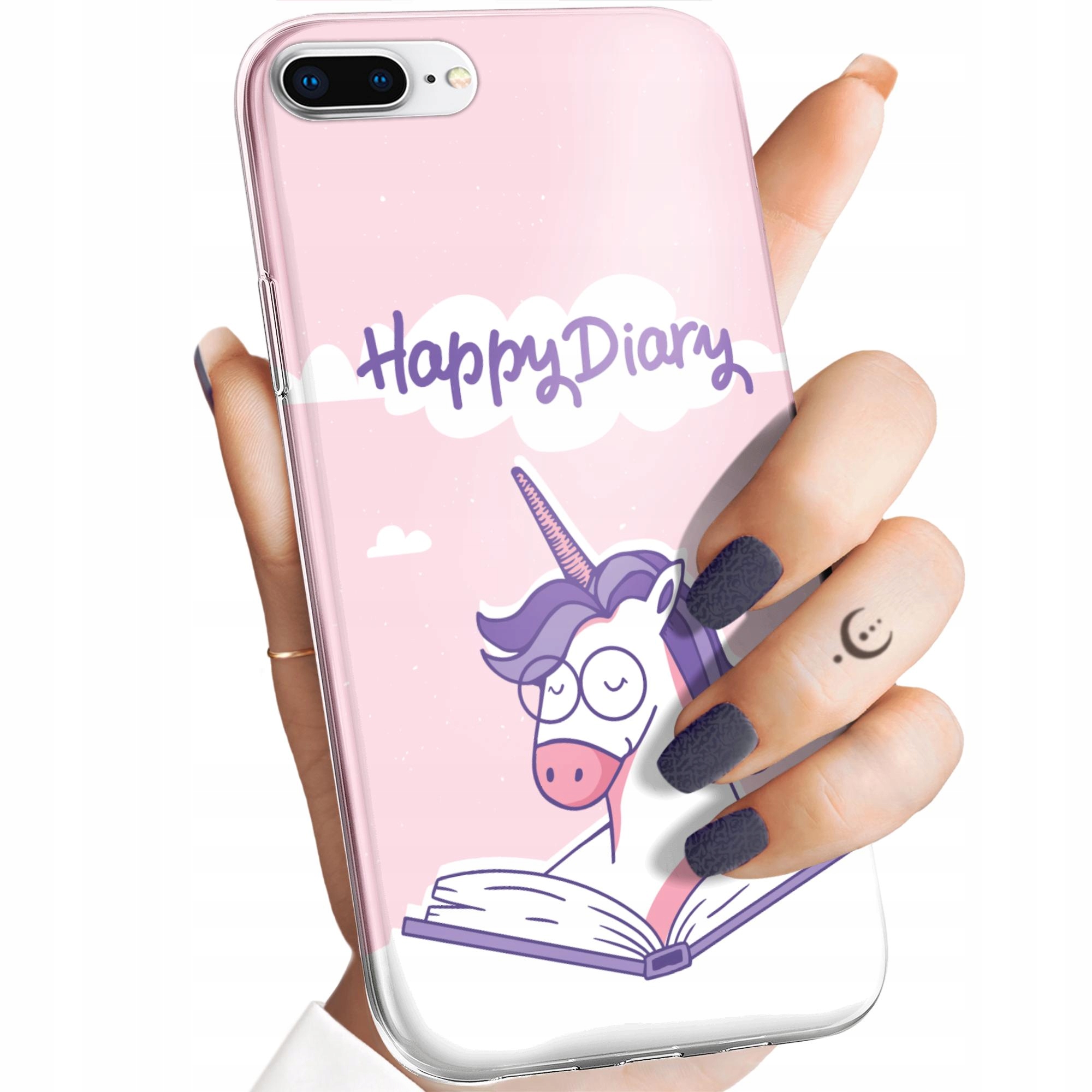 ETUI DO IPHONE PLUS PLUS WZORY JEDNOROŻEC BAJKI KSIĘŻNICZKI