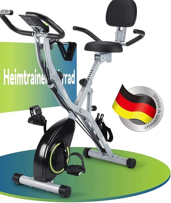 Składany Rower Treningowy 5W1 Ergometr LCD 145 Kg 16 Poziomów