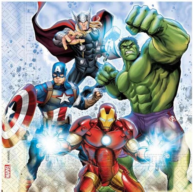 

Serwetki Papierowe Avengers Infinity Stones 20szt