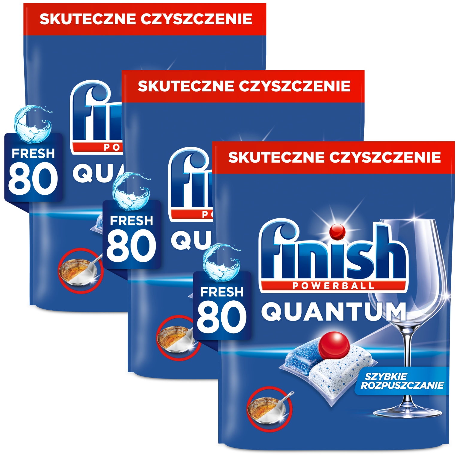 Finish Powerball Quantum All In 1 Kapsle Do Myčky Nádobí 240 Kusů