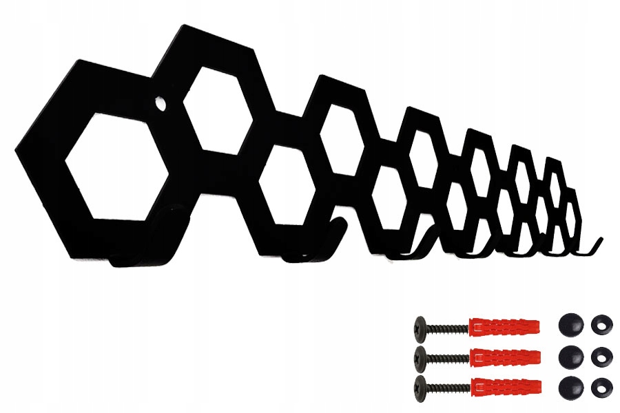

Wieszak ścienny do przedpokoju na ubrania Heksagon