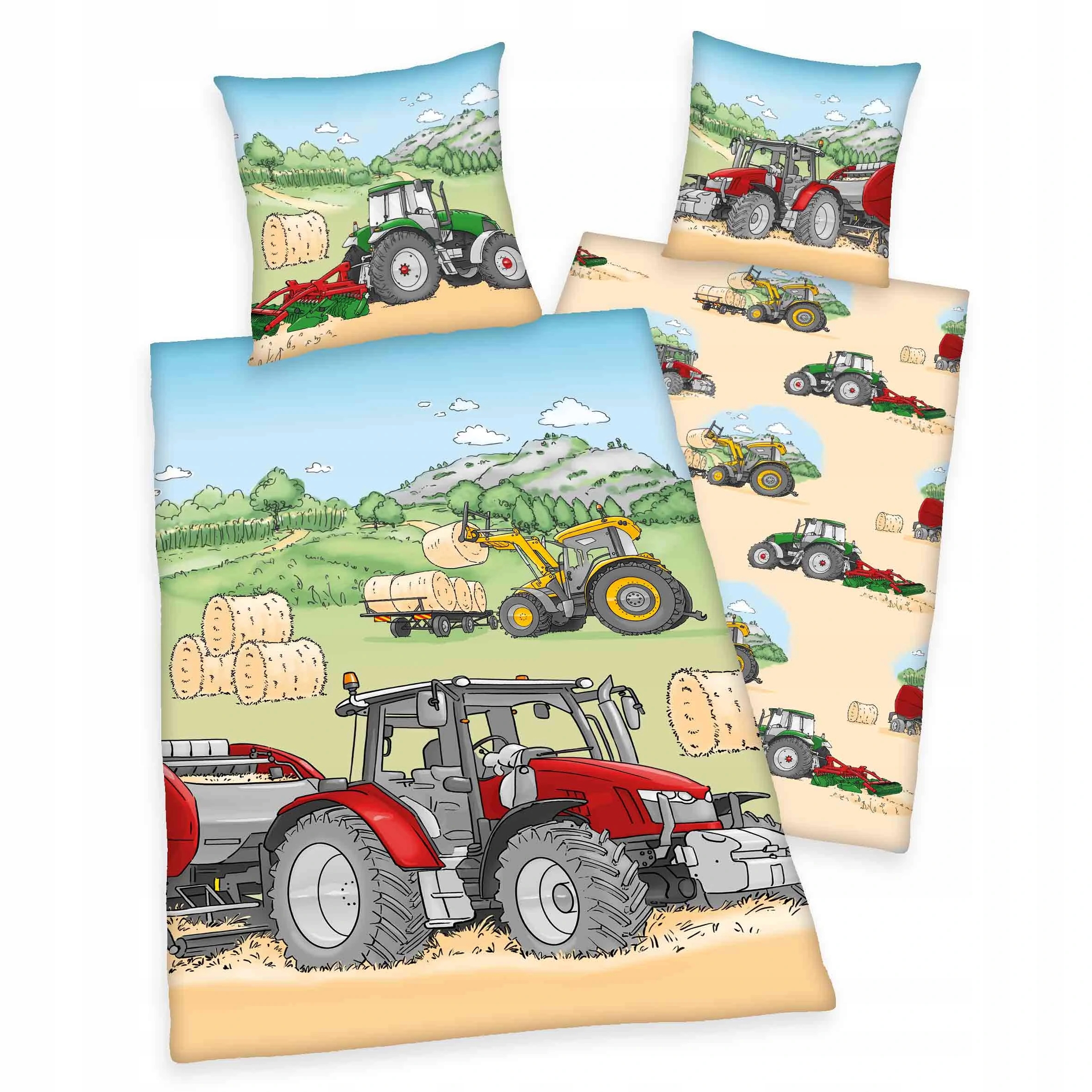 

Pościel 140X200 Traktor Wieś Farma Bawełna