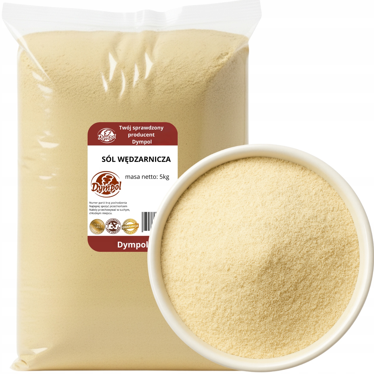 Levně Uzená Sůl Peklosól Přírodní kouřová kvalita Premium Dympol 5 kg