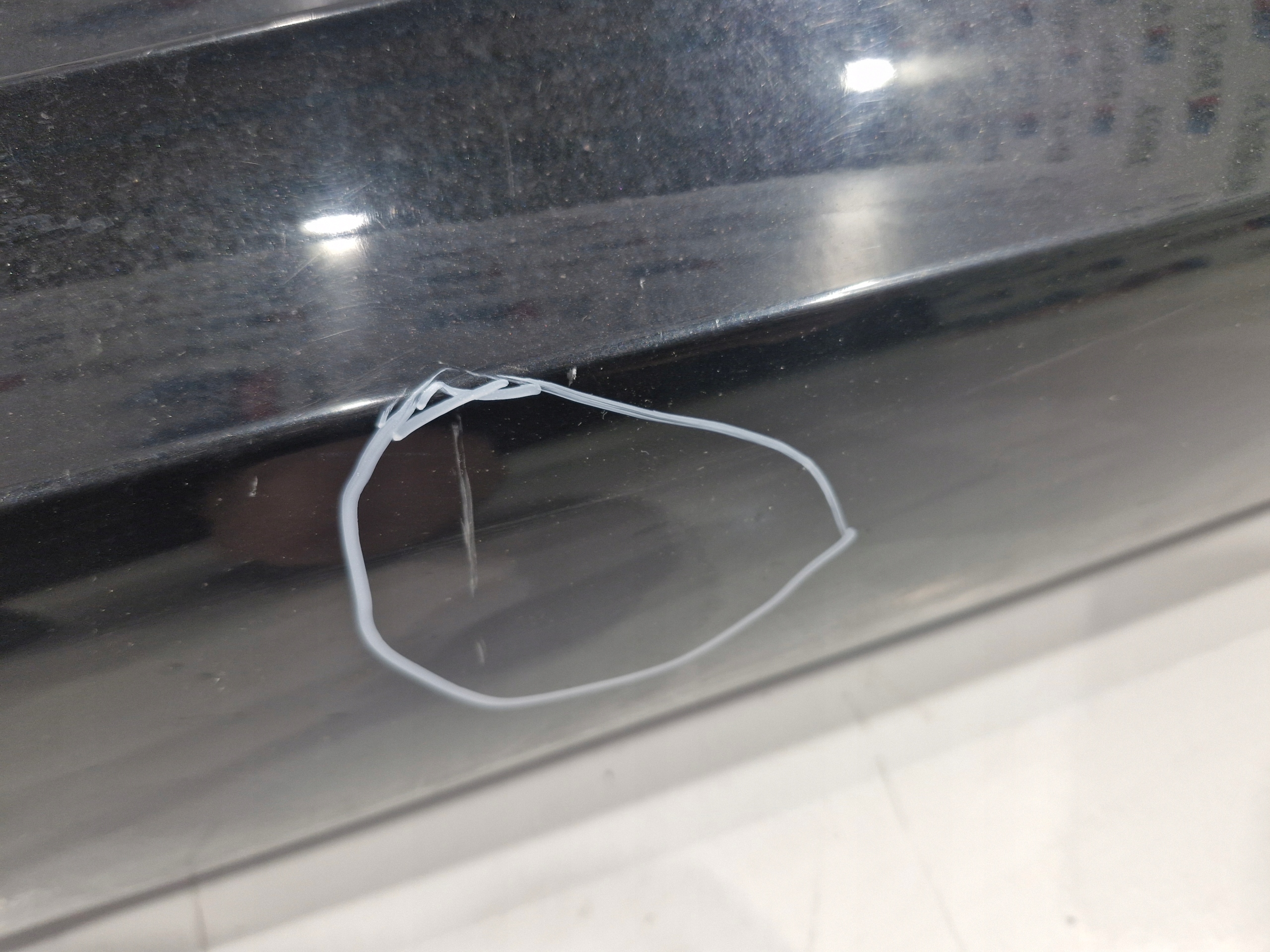 BMW E87 cap moulding threshold right MPAKIET 475 BLACKSAPHIRE