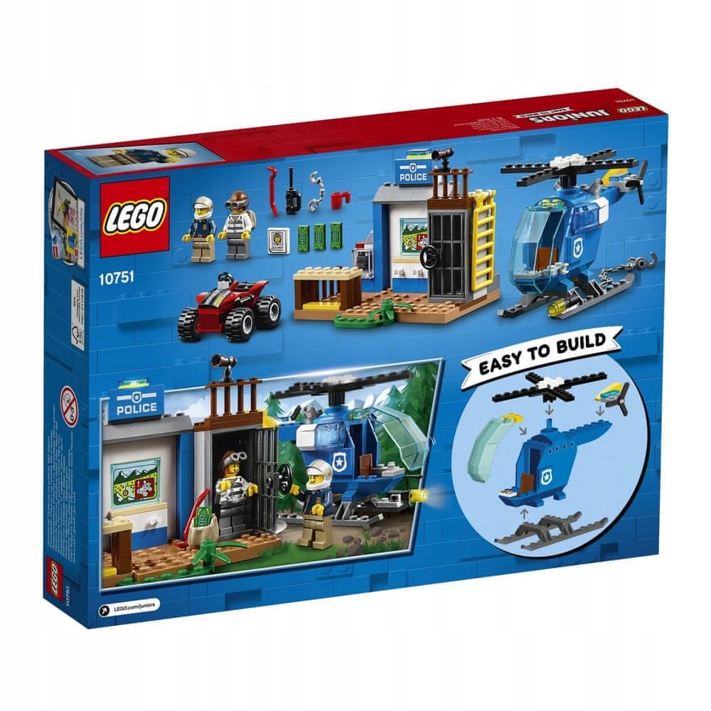 LEGO JUNIORS 10751 GÓRSKI POŚCIG POLICYJNY GDAŃSK Marka LEGO