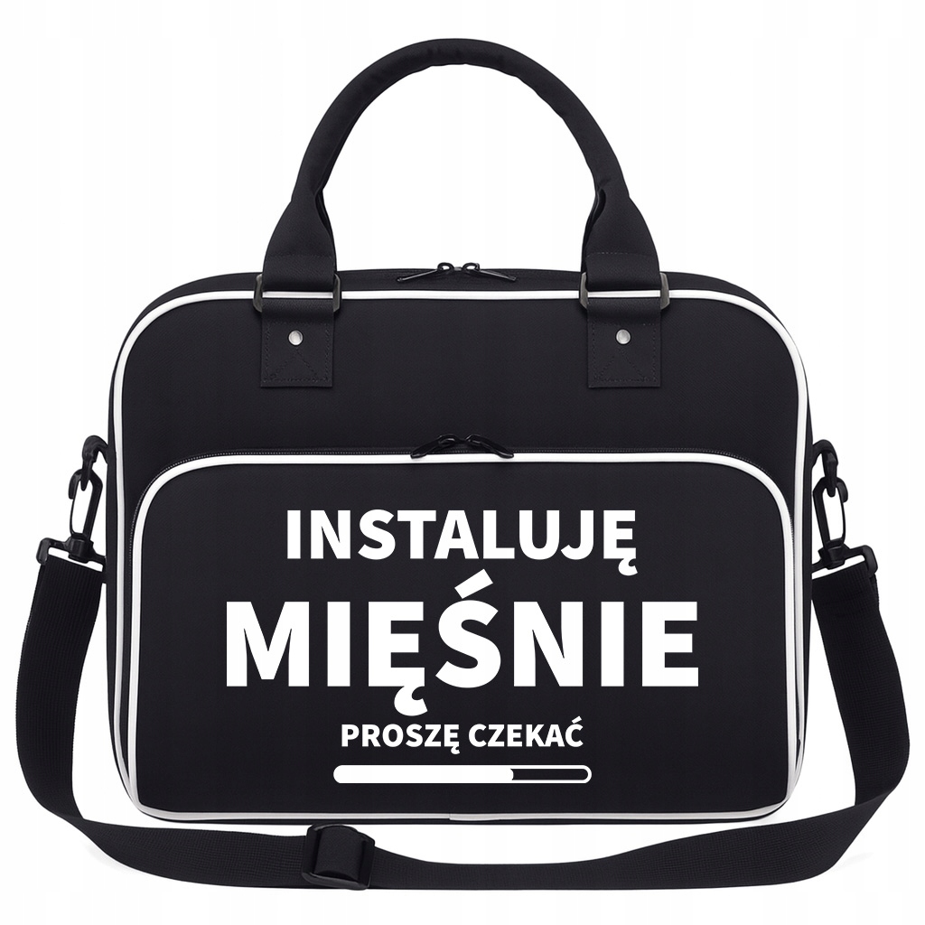 Černá taška Instaluje Svaly Prostorná pro posilovnu Trénink Fitness Pilates