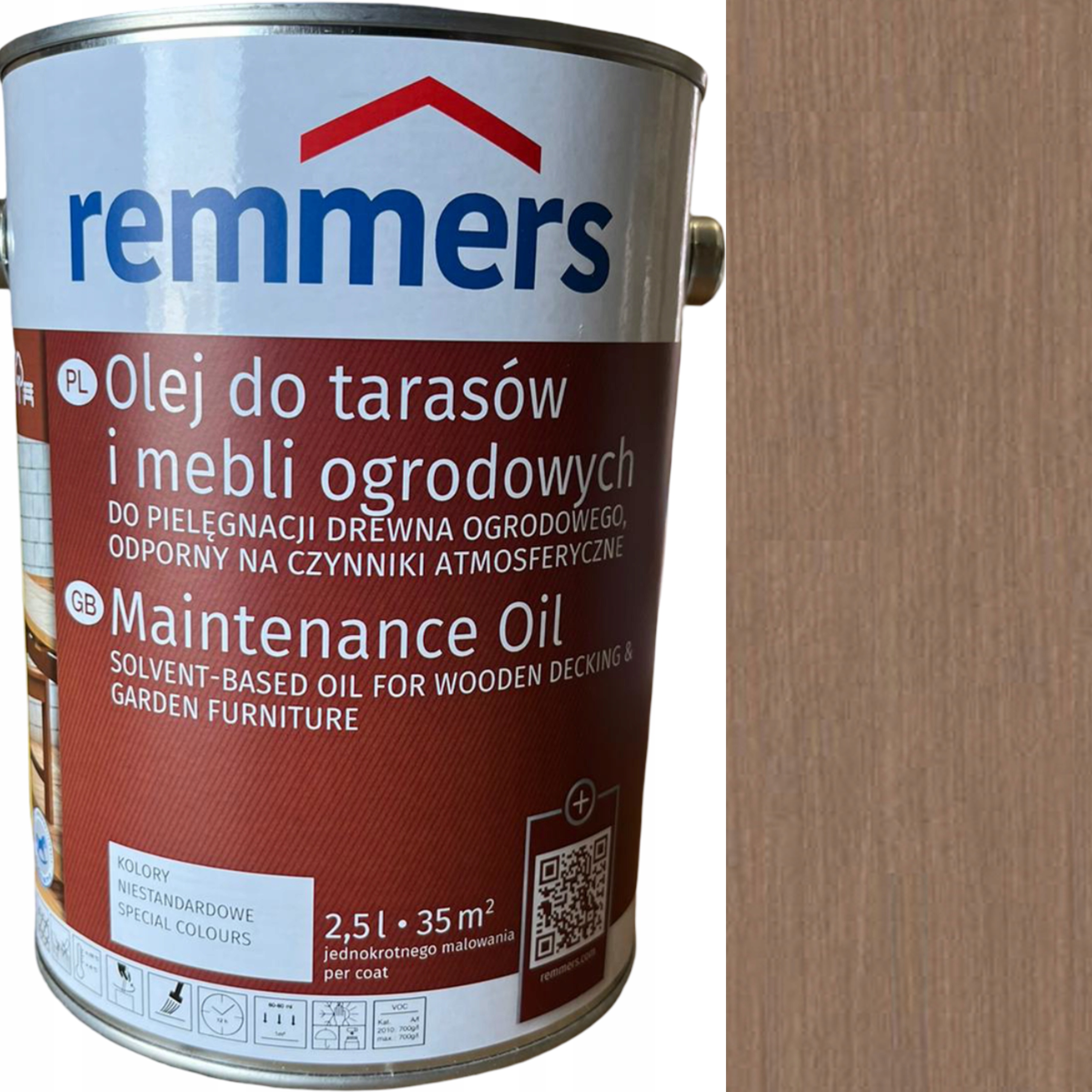 Remmers olej Szary Toskański 050081 2,5L do drewna tarasu mebli
