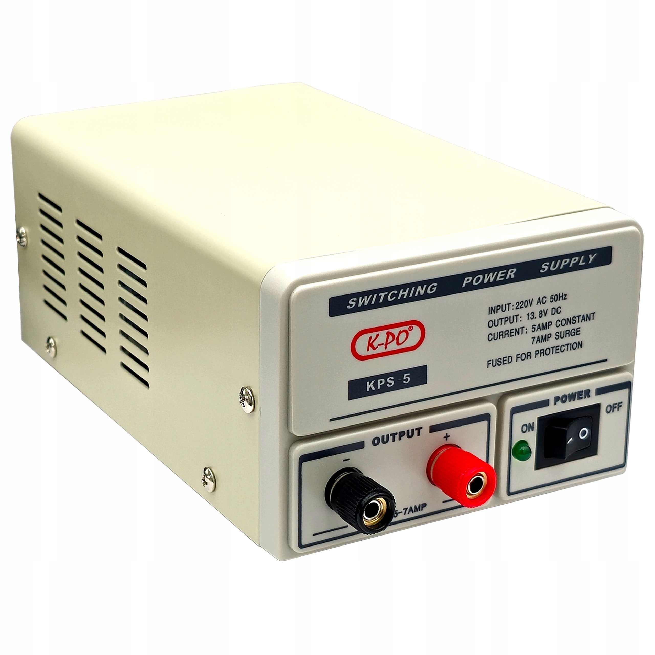 K-po KPS5 Stabilizovaný Napájecí Zdroj 13,8V 5/7A Kf/cb