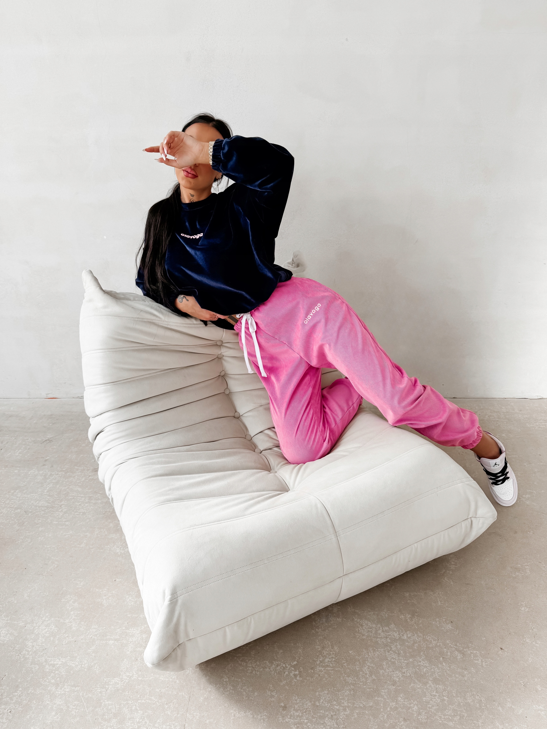 Dámské Kalhoty Ribo Olavoga Pudrová Růžová M