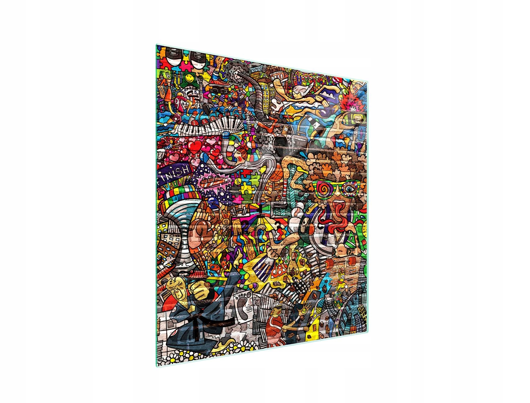 7v1 Skleněná Krájecí Deska 45x52 Pop Art