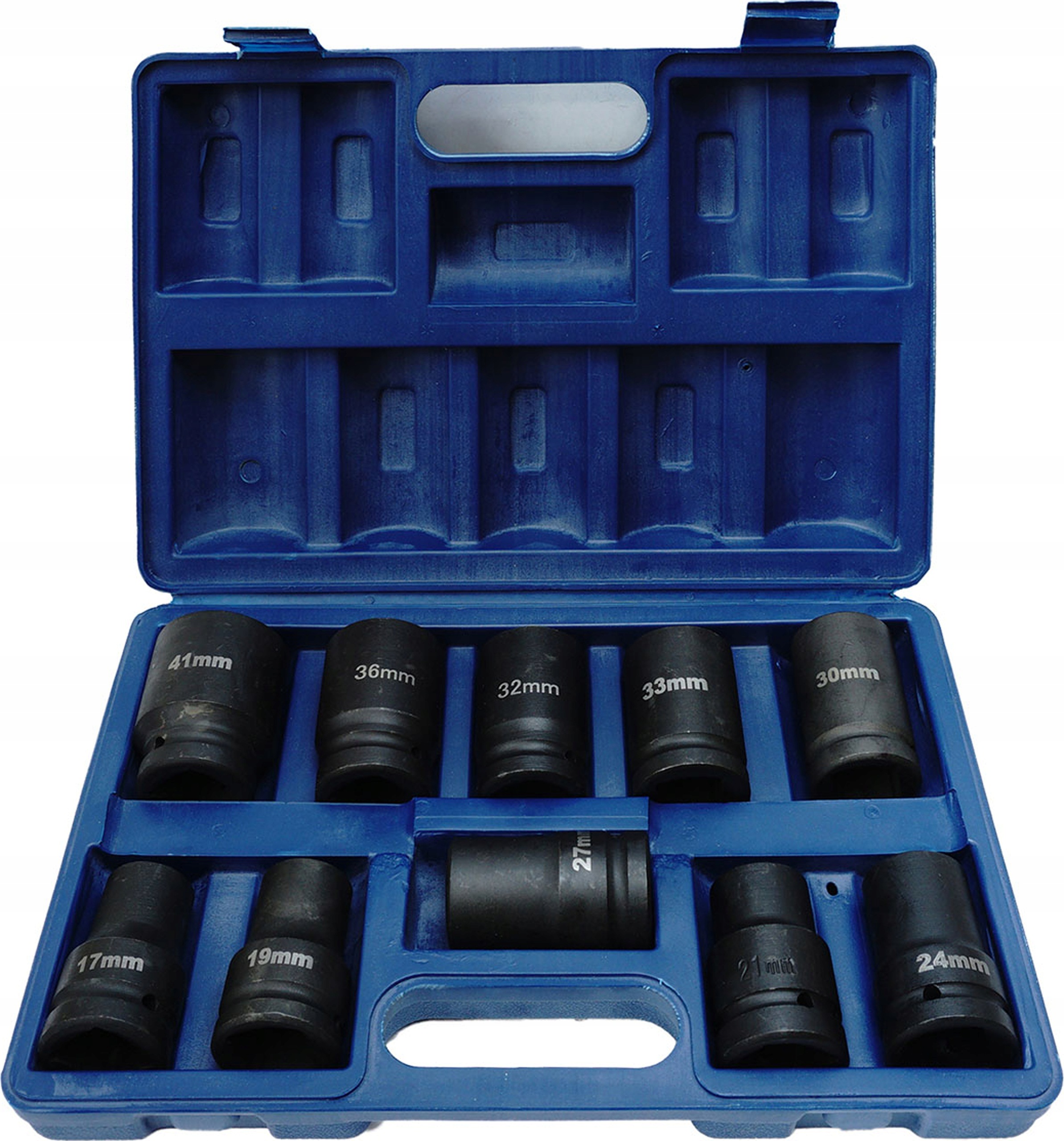 SilverTools Nasadki udarowe 1" 10szt 17-41mm zestaw sześciokątne