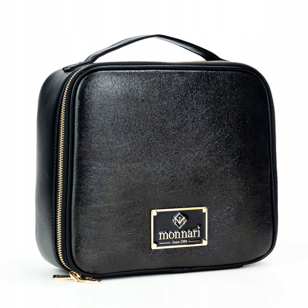 Czarny Damski Duży Organizer Monnari Kosmetyczka