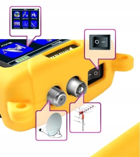 MIERNIK COMBO LINBOX WS-6800P DVB-S2 DVB-T2/C Waga produktu z opakowaniem jednostkowym 0.3 kg