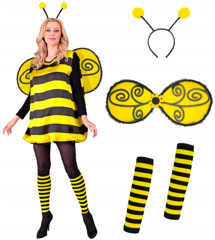 Kostým Převlek Paní Včela Osa Karneval Bal L/XL Widman 22453