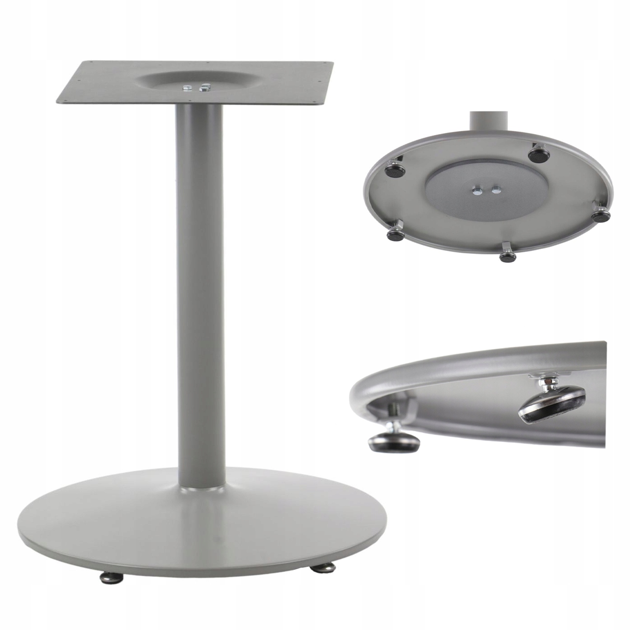 Základňa Stolíka NY-B006/72 – 57 CM, Farba Alu