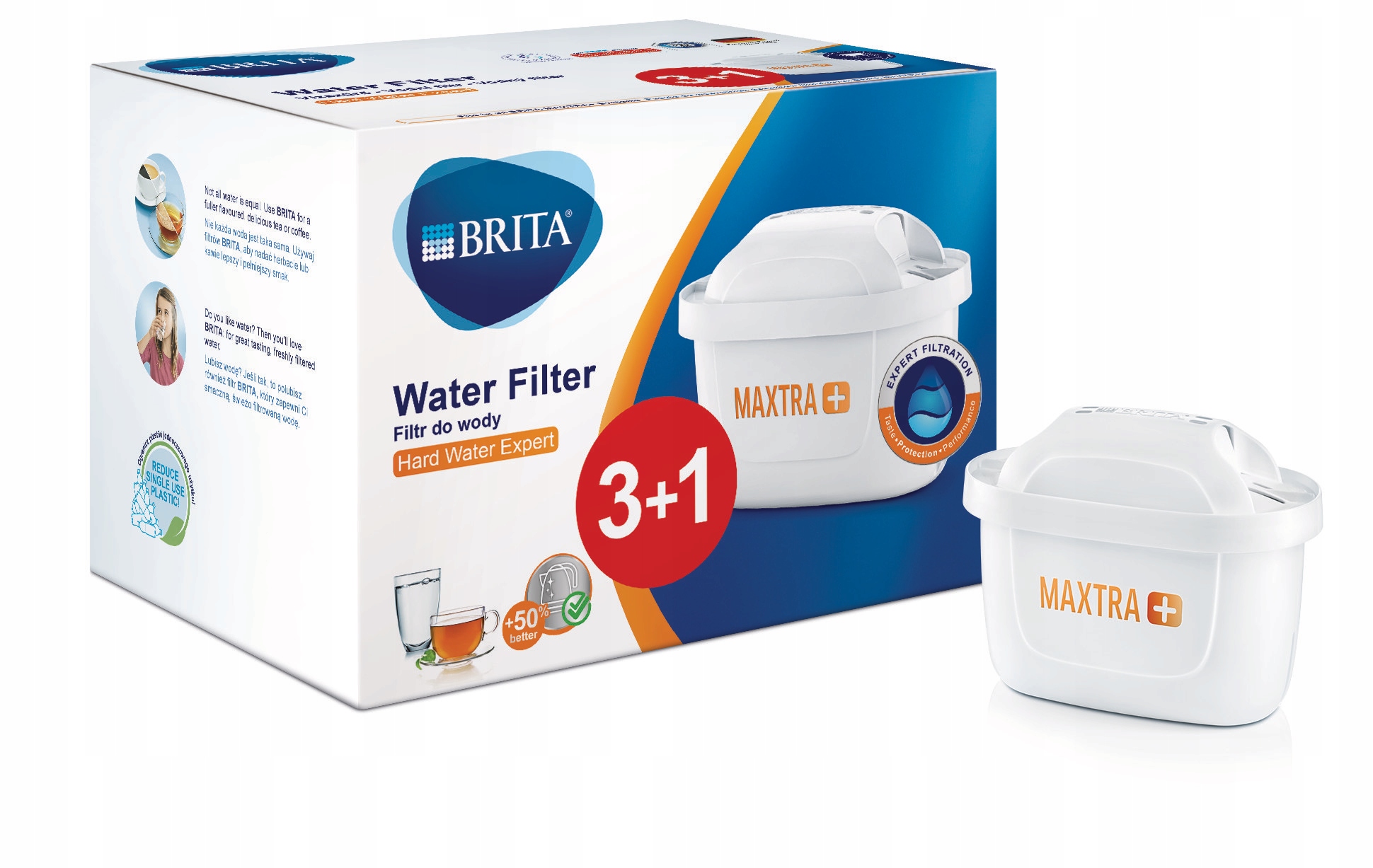 WKŁAD BRITA MAXTRA PLUS HARD WATER EXPERT 3+1