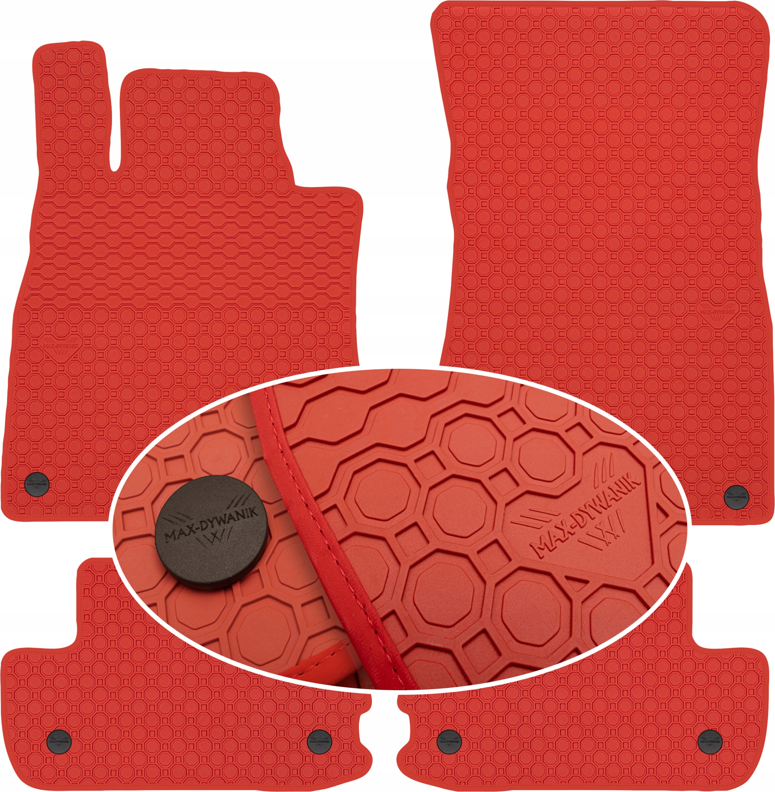 S-Klasa W222 Coupe 2013-2020 Koberce Červené