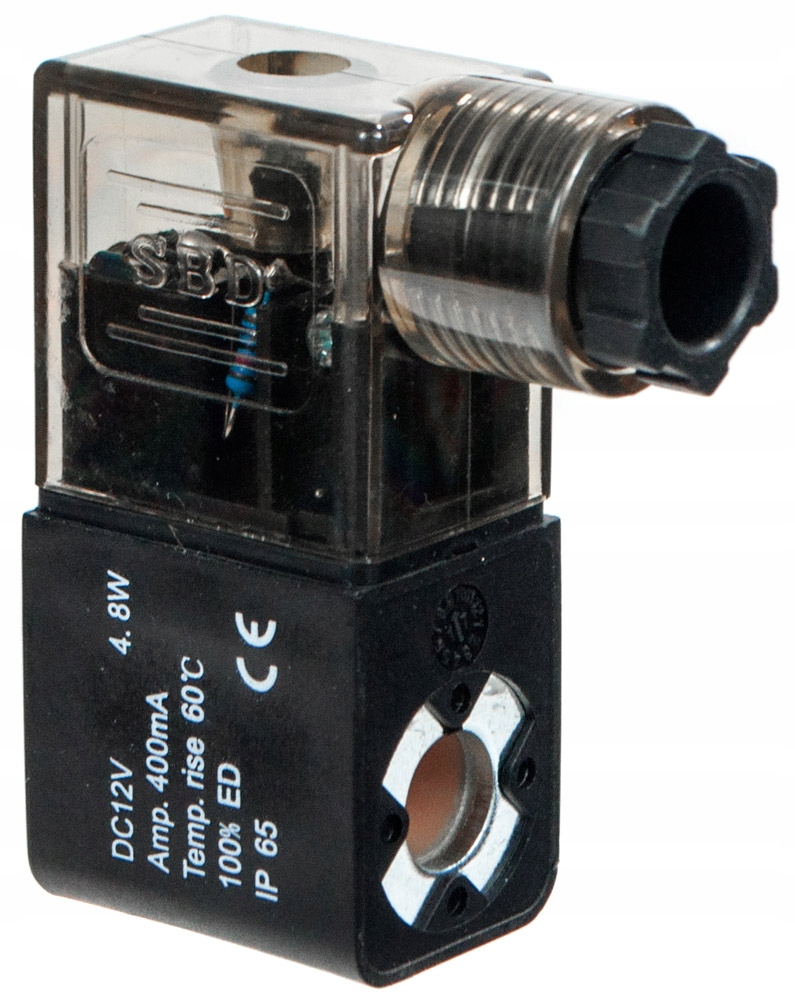 

Cewka elektromagnetyczna z wtyczką 12V DC Led