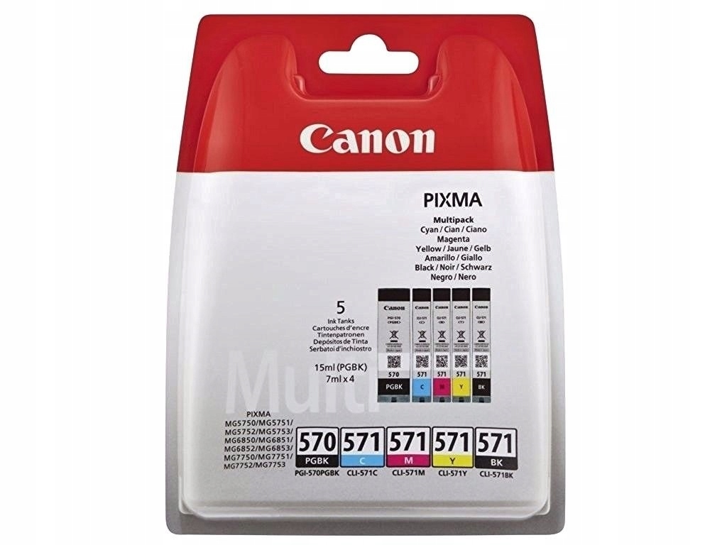 

Tusz Do Canon MG5750 MG6850 MG6851 TS5000 TS5050