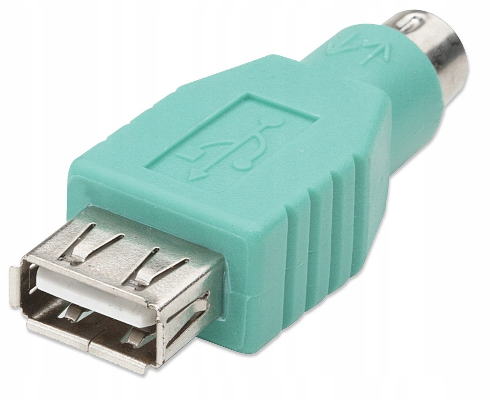 Adapter USB-PS/2 Manhattan 333962 zielony