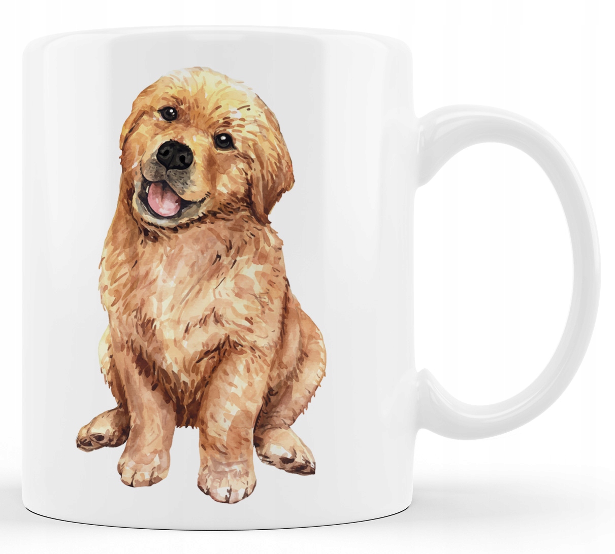 

Kubek pies mały Golden Retriever szczeniak