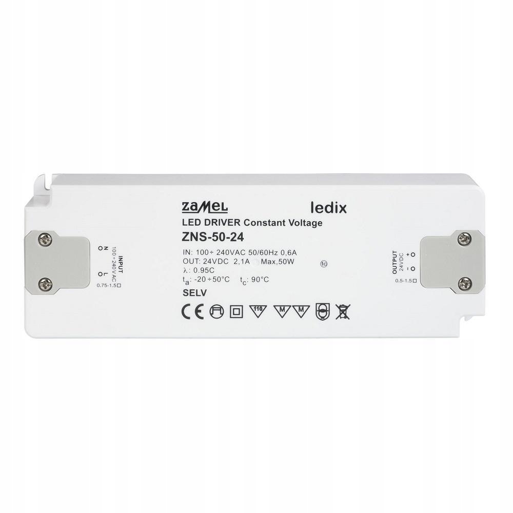 Led zdroj slim 50W 24V DC ZNS-50-24 Zamel