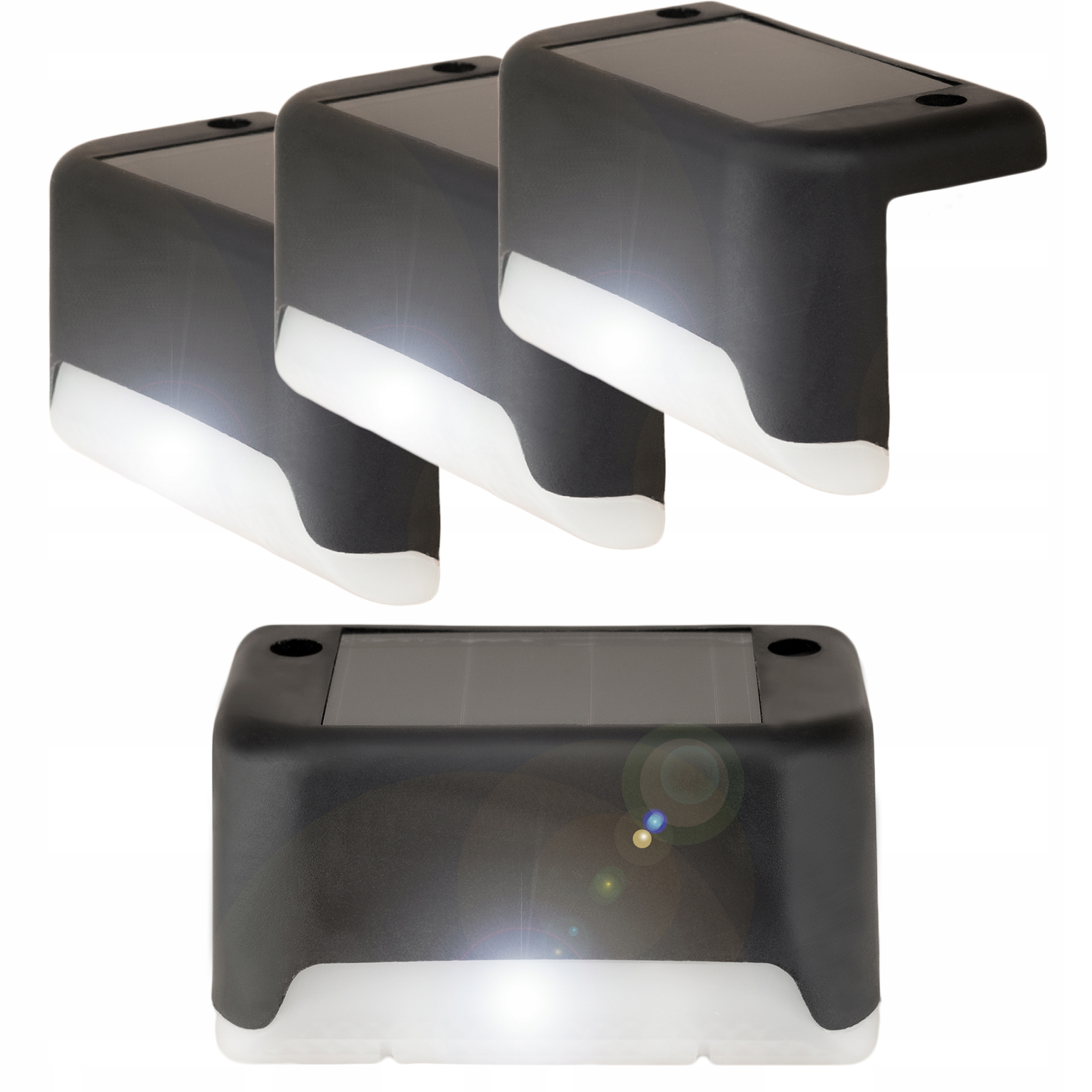

Zestaw 4szt Lampa Led schodowa solarna wodoodporna