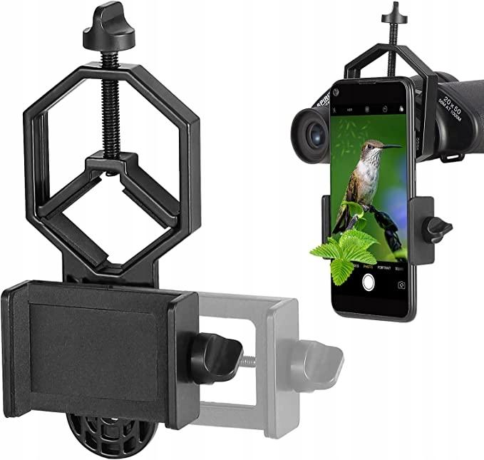 

Uchwyt Adapter Smartfona Lornetki Lunety Teleskopu