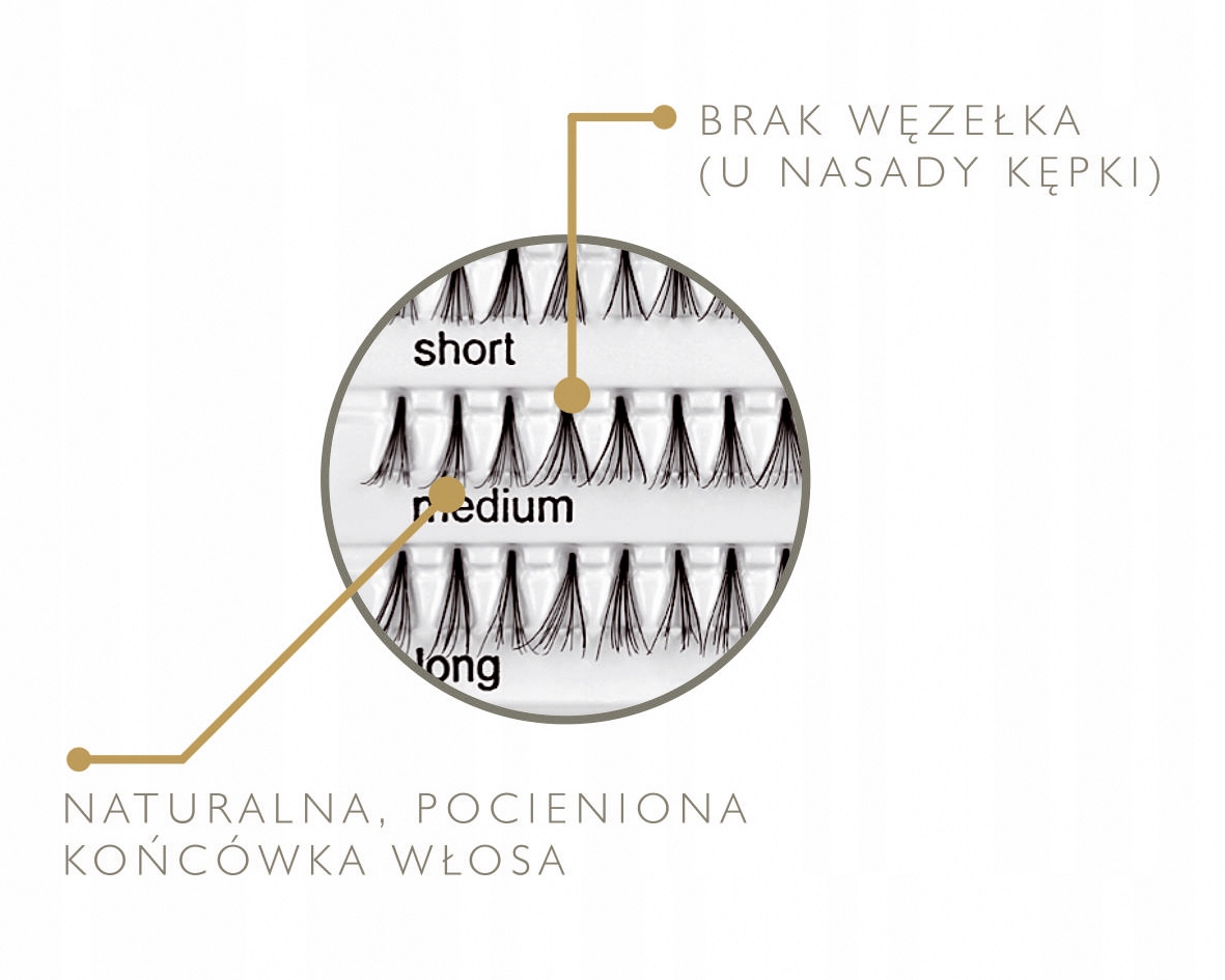 PERHAEPS - RZĘSY KĘPKI - LONG - 60 rzęs Marka inna marka
