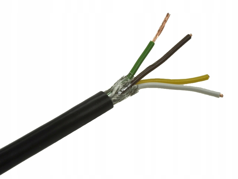 

Kabel przewód Liycy 4x0,14 czarny ekranowany