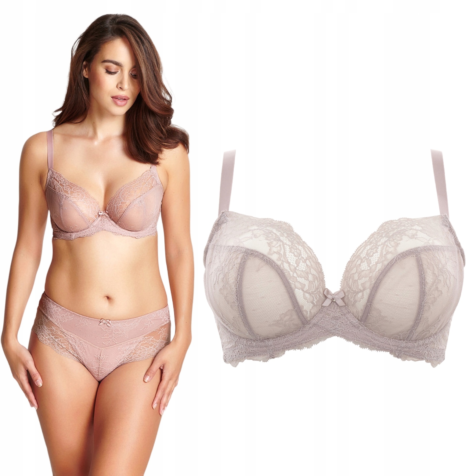 Panache Ana Plunge Bra Vintage biustonosz 75G 34F