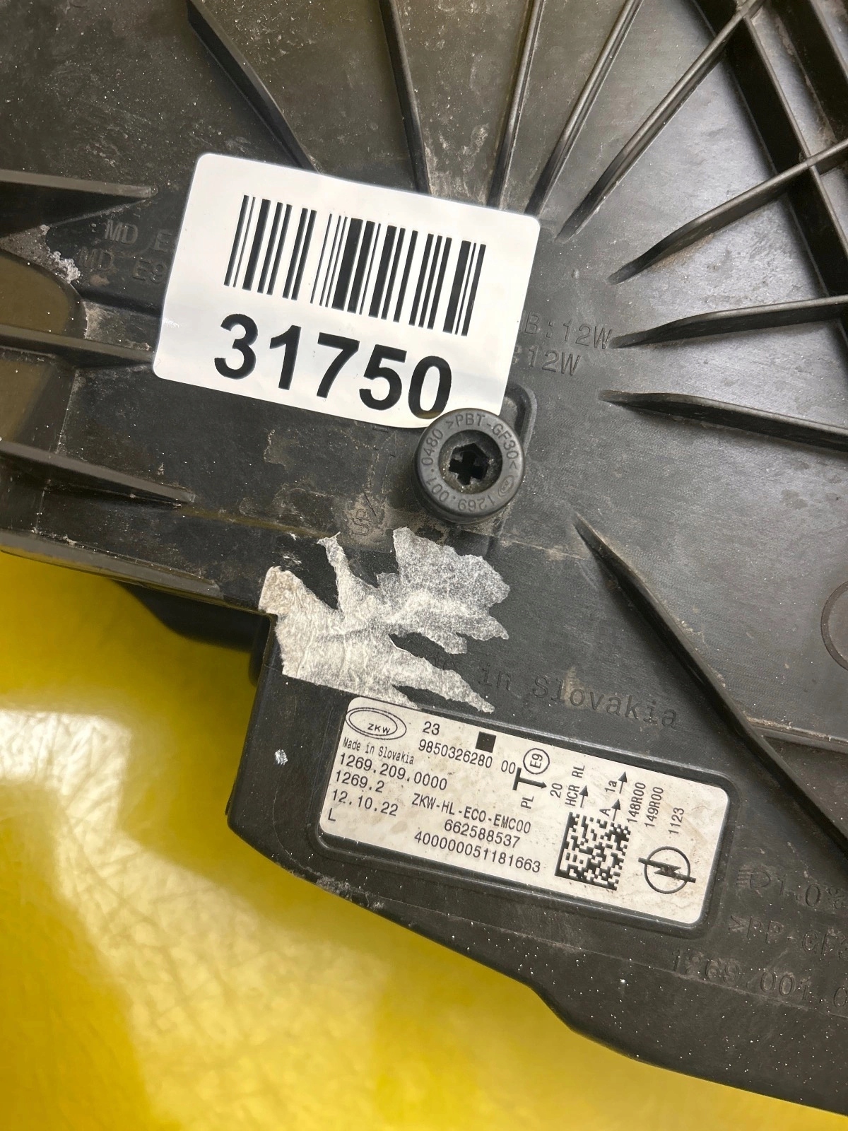 light left Opel Astra L VI 6 Full Led 9850326280