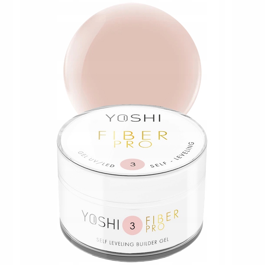 Yoshi Fiber Pro Gel No3 Stavební gel Uv/led stavební gel 50 ml