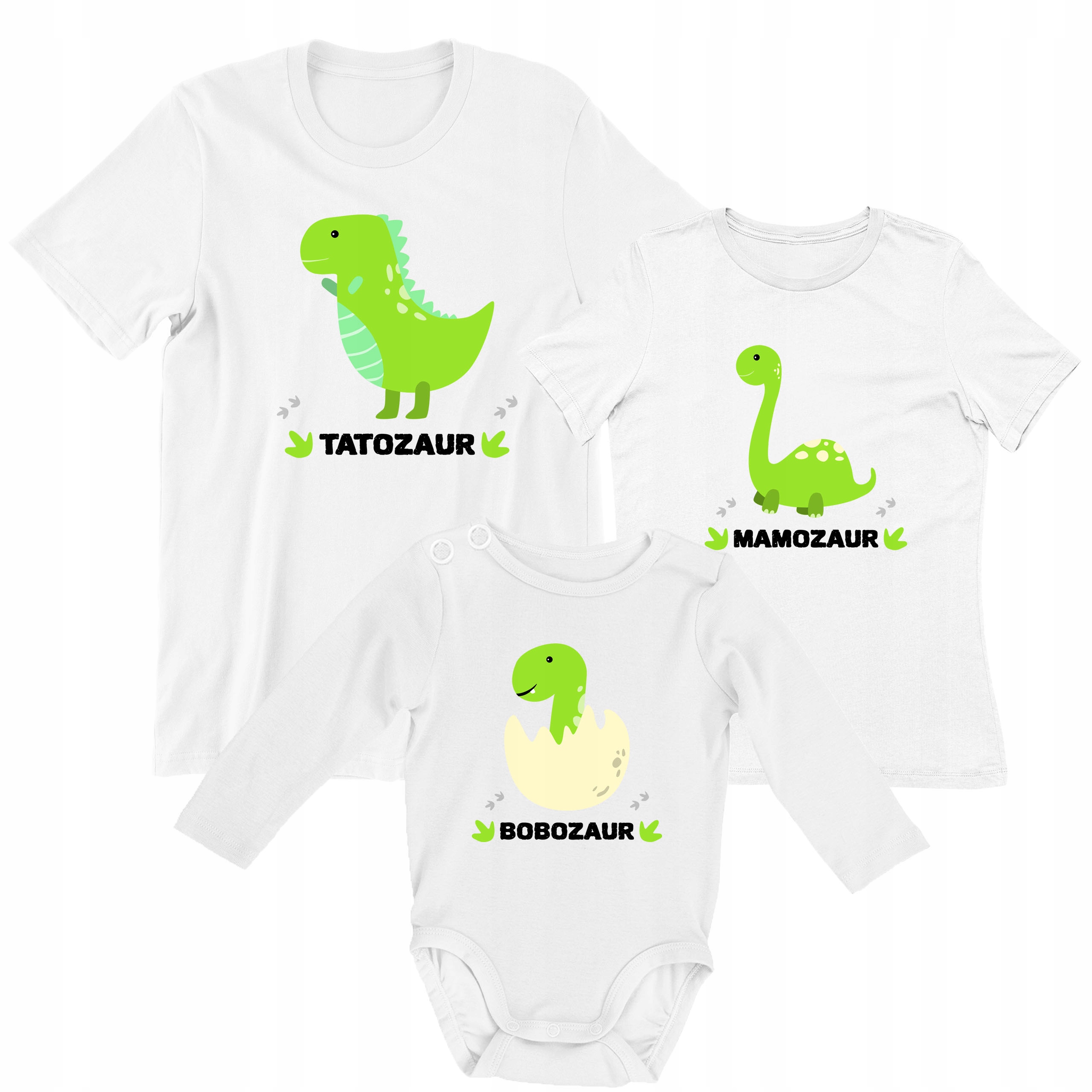 ZESTAW KOSZULEK MAMA TATA SYN DZIECKO I BODY DLA CAŁEJ RODZINY NA SESJĘ Marka LOGOSTORE