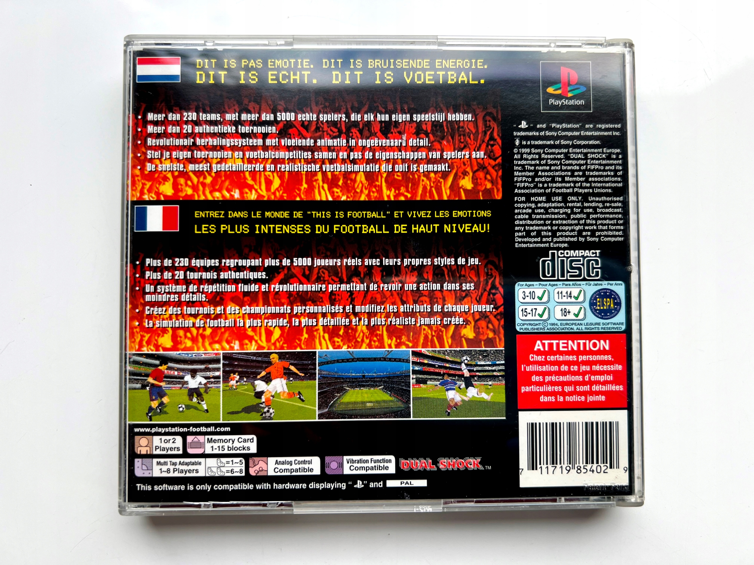 *** THIS IS FOOTBALL PS1 PSX PSONE PLAYSTATION *** Platforma Sony PlayStation (PSX)