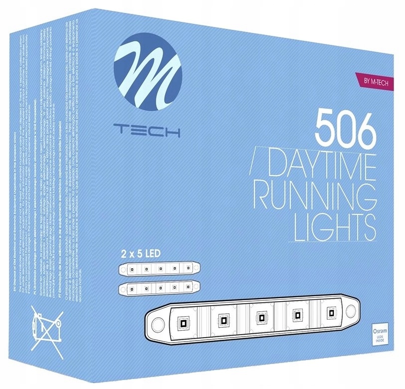 SWIATLA DZIENNE LED PASEK 16 CM HOMOLOGACJA E4 Shape longitudinal