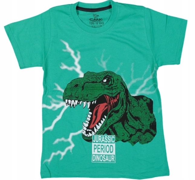 

T-shirt bluzka Koszulka zielony Dinozaur 122