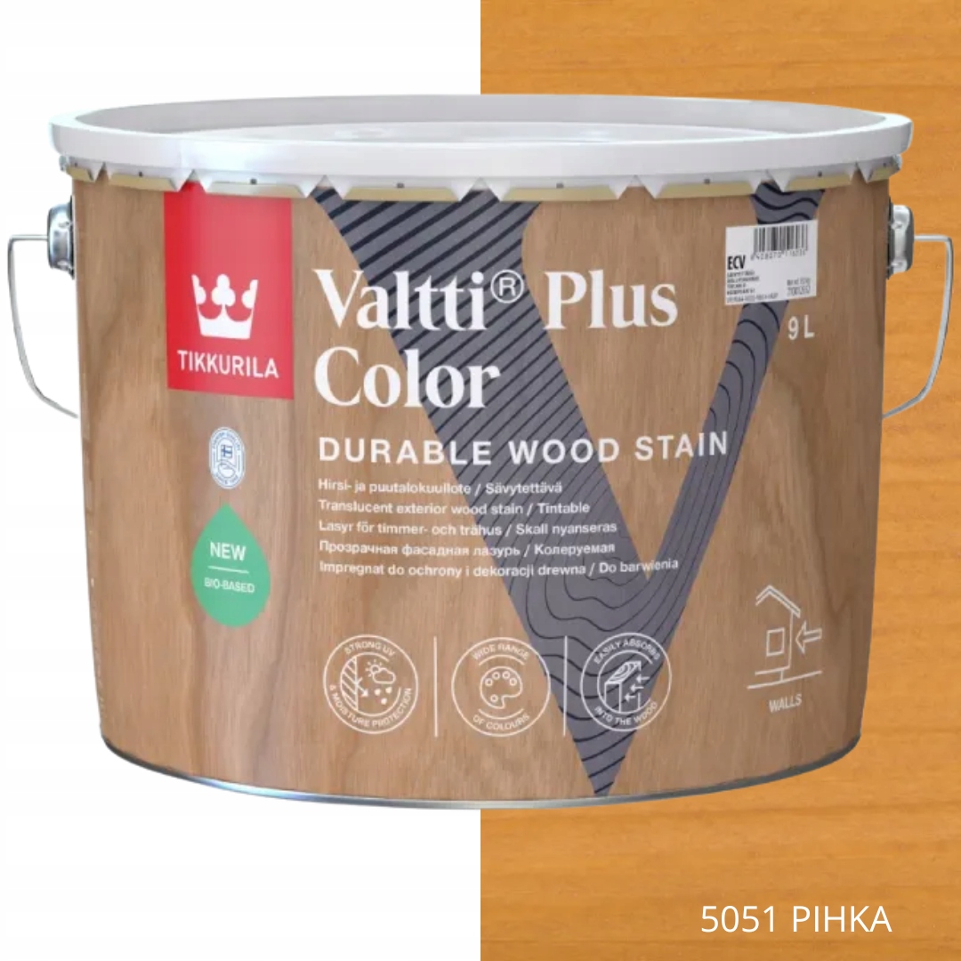 TIKKURILA IMPREGNAT VALTTI PLUS COLOR 9L KOLOR 5051 PIHKA