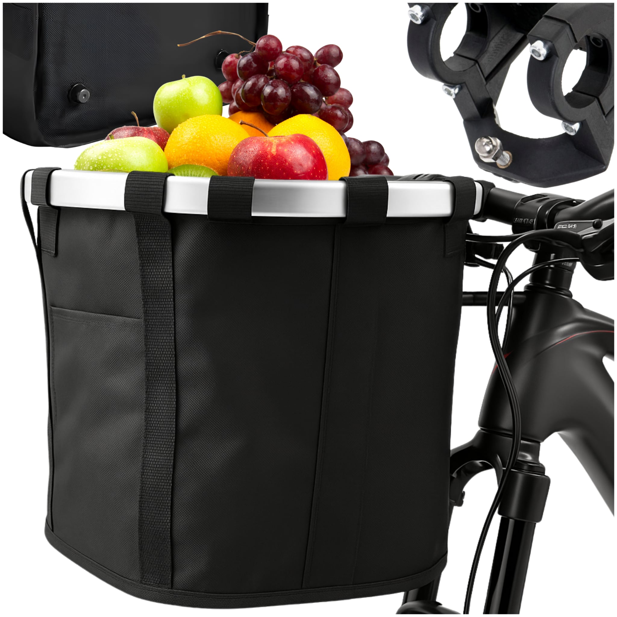 KOSZYK ROWEROWY NA KIEROWNICĘ KOSZ NA ROWER PRZEDNI TORBA DO ROWERU DUŻY EAN (GTIN) 5904121956695