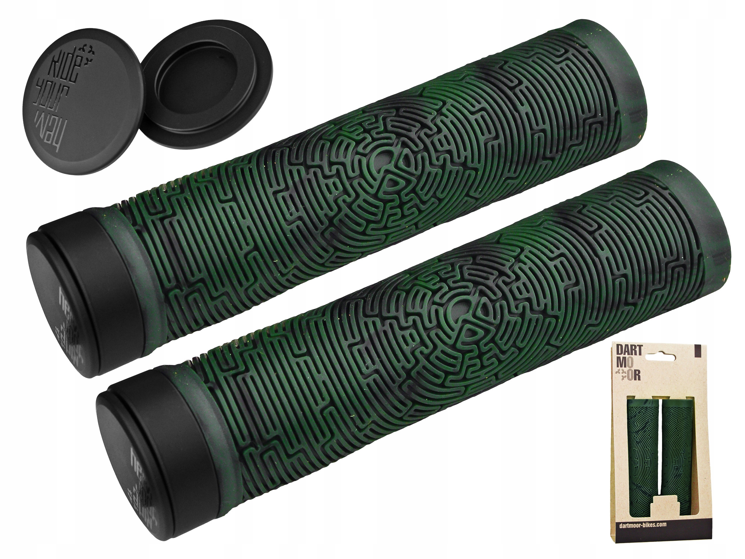 

Gripy Dartmoor Maze Scout Green Przykręcane 137 MM