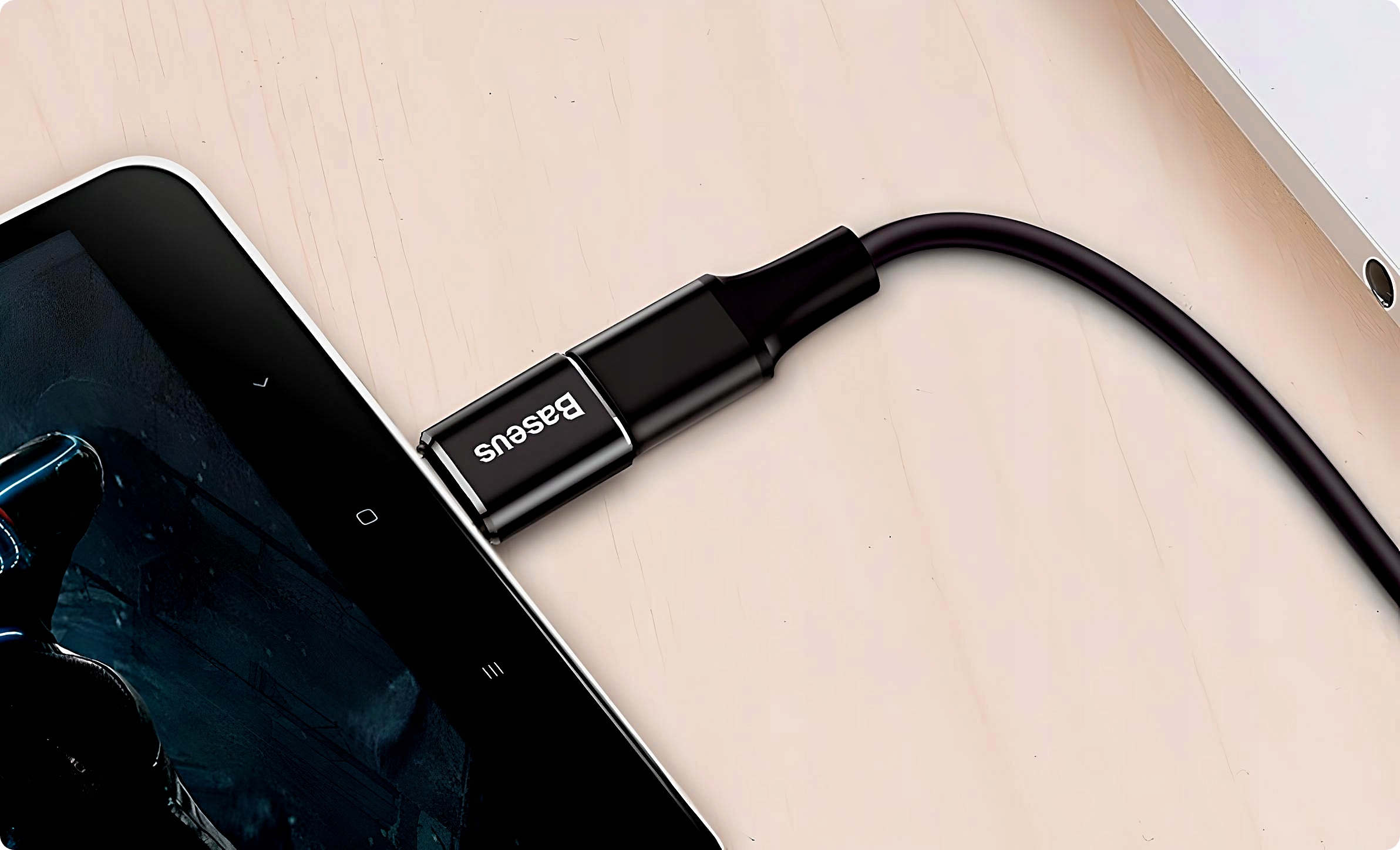 BASEUS MINI ADAPTER PRZEJŚCIÓWKA MICRO USB NA USB-C TYPE-C 2A + TRANSMISJA Kod producenta CAMOTG-01