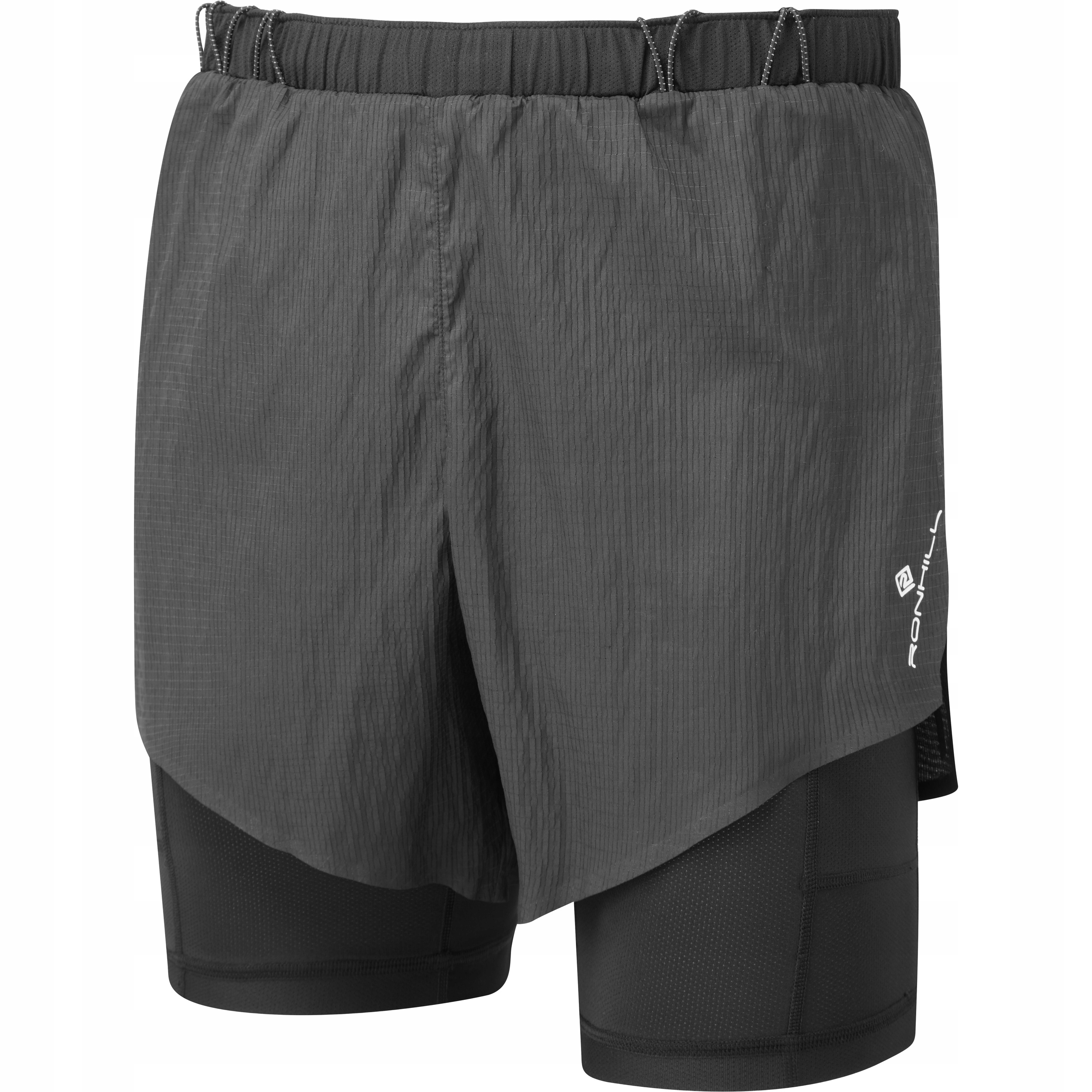 Spodenki Sportowe do Biegania Męskie Ronhill Tech Race Twin Short Czarne S