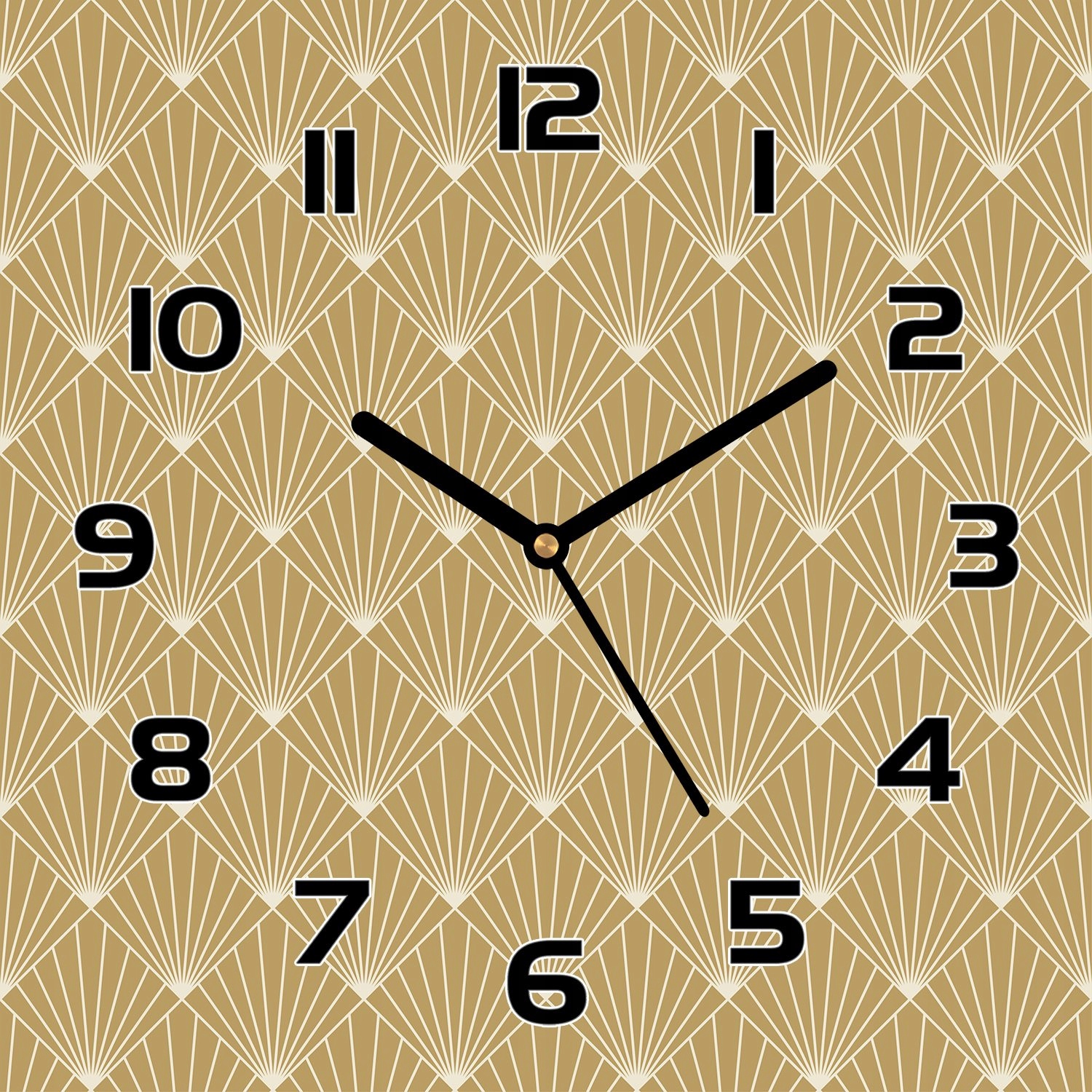 

Zegar szklany Geometryczny wzór styl retro 30x30cm