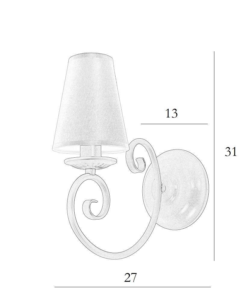 Elegancki biały kinkiet do sypialni stylowy DOMINO lampa ścienna do pokoju EAN (GTIN) 5906329646293