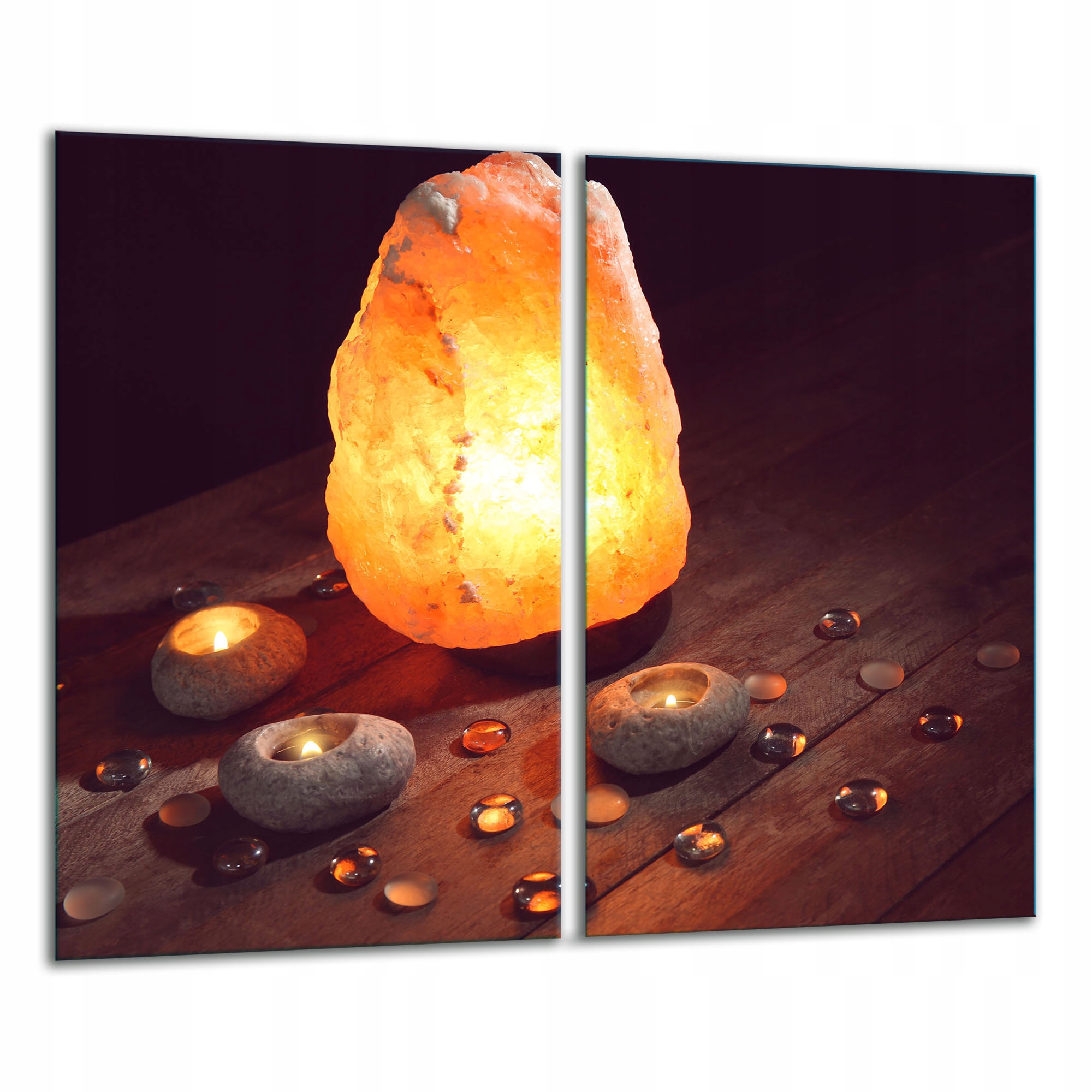 Skleněná Krájecí Deska 2x 30x52 Lampa Tvrzené Sklo Kuchyně 7v1