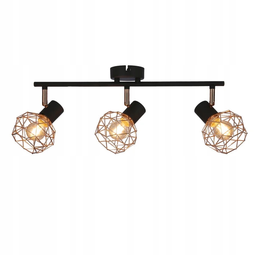 Stropné svietidlo lišta medené tienidlá Candellux