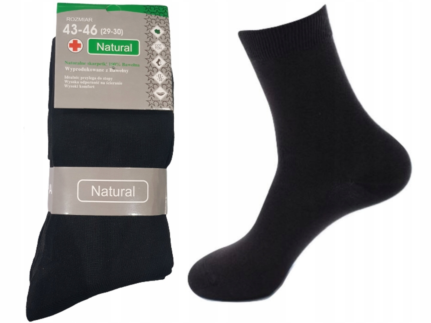 

Skarpety Skarpetki Natural Bawełna 39-42